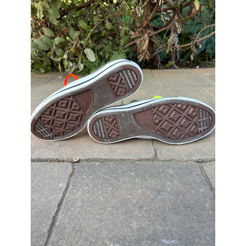 Converse Chuck Taylor All Star Triple Tongue Neon Grey Sneakers 140074F Womens 8 - Picture 7 of 12